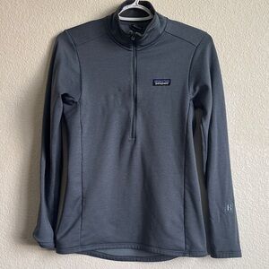 Women’s Patagonia Smolder Blue Quarter-Zip R1 Daily Fleece Small